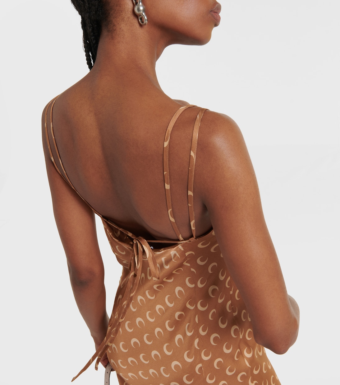 Moon satin slip dress | Marine Serre
