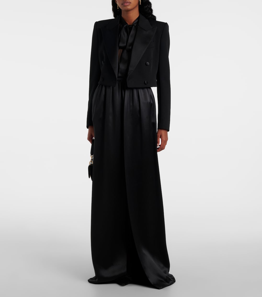 Jupe longue en satin de soie | Dolce&Gabbana