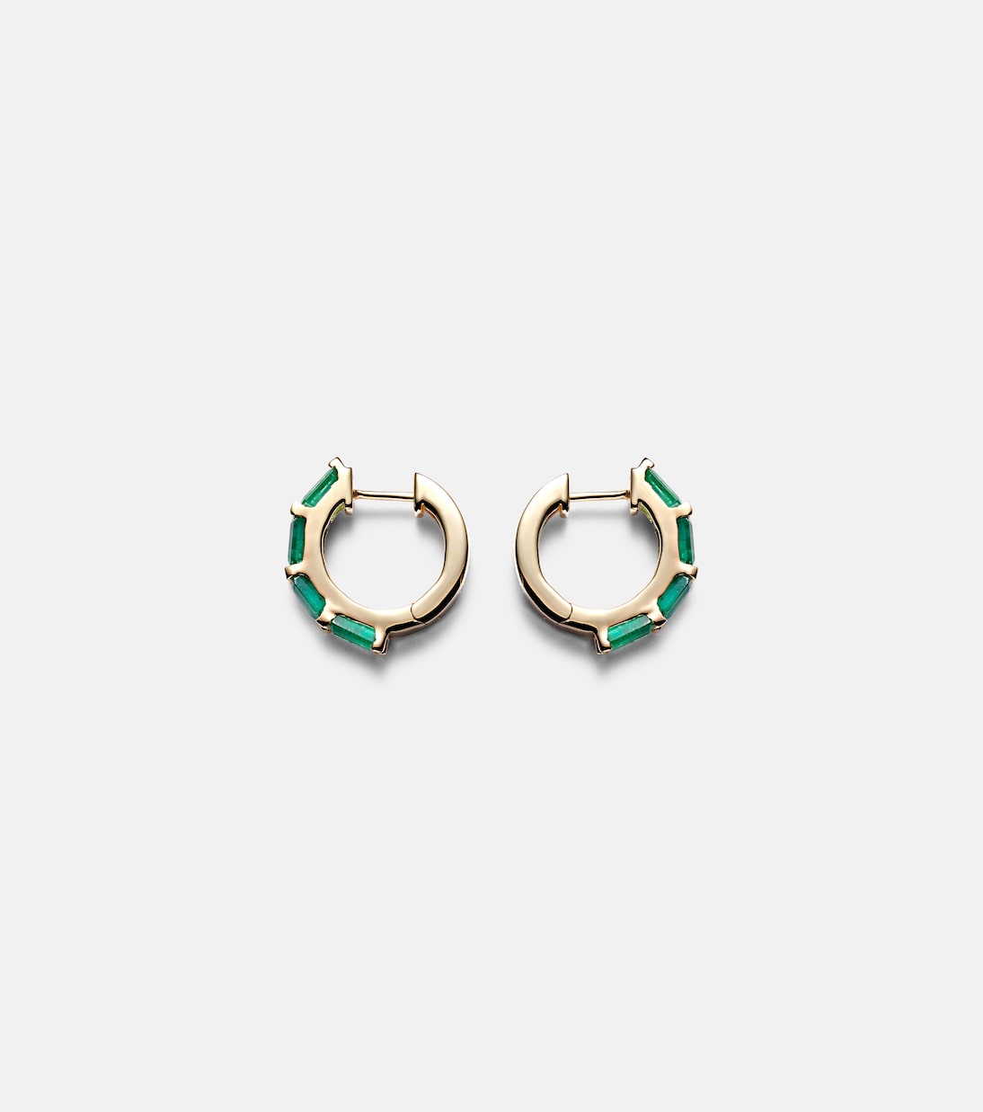 Orecchini in oro 18kt con smeraldi, gioielli eleganti per giovani