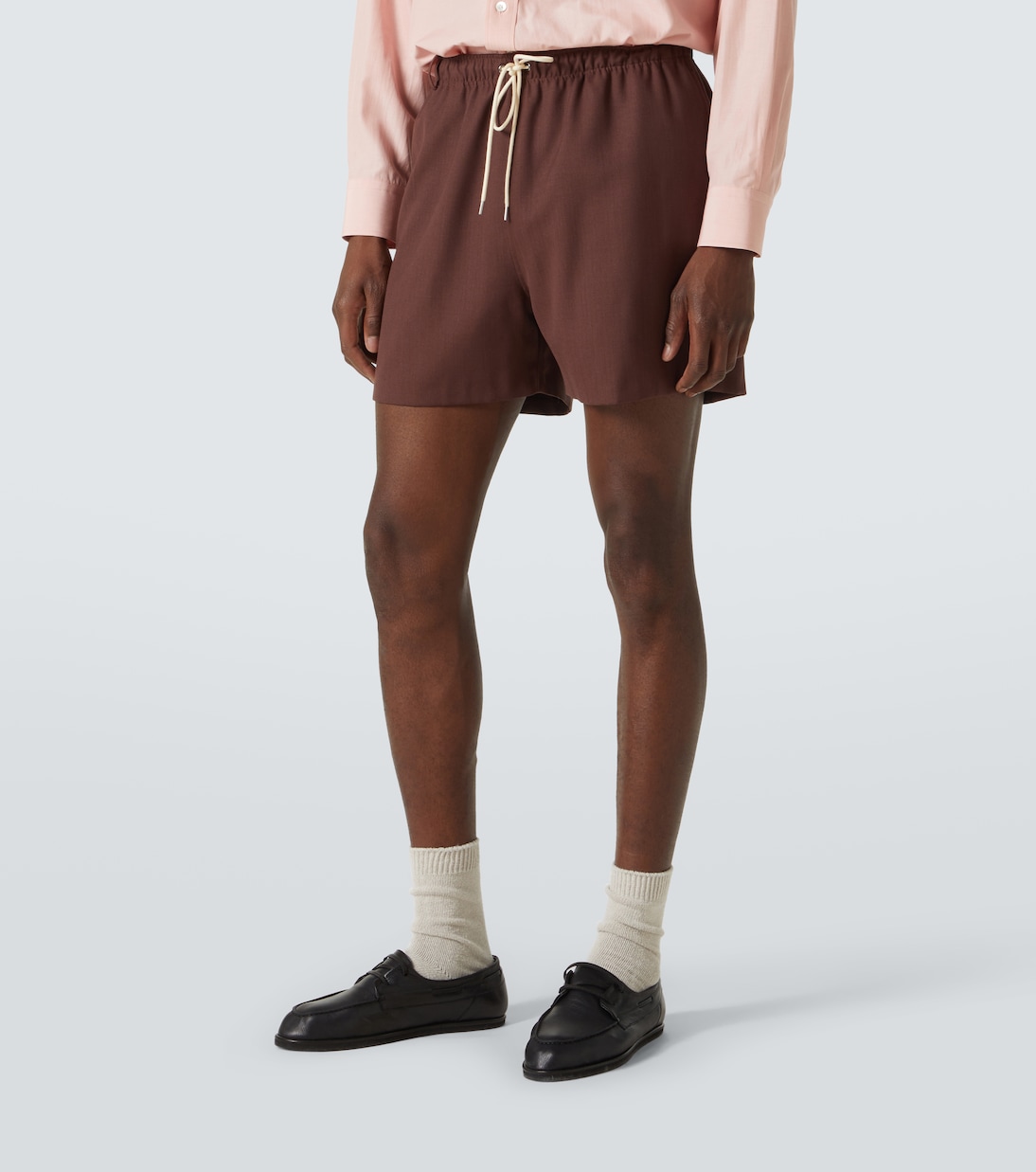 Shorts in lana e mohair | Auralee