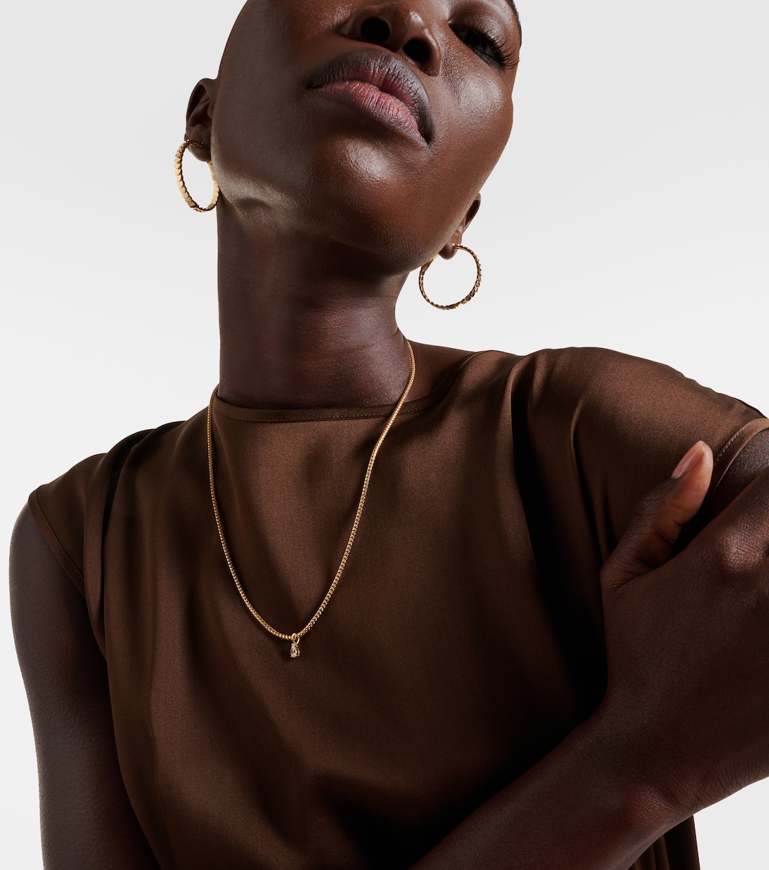 Collana Franco in oro 18kt con diamanti | Anita Ko