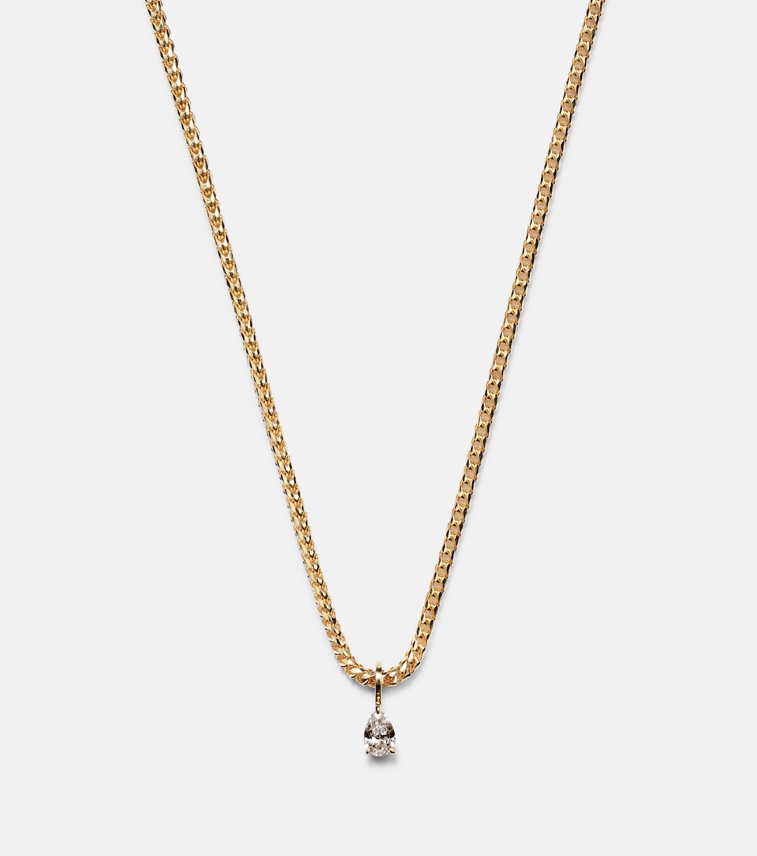 Collana Franco in oro 18kt con diamanti | Anita Ko