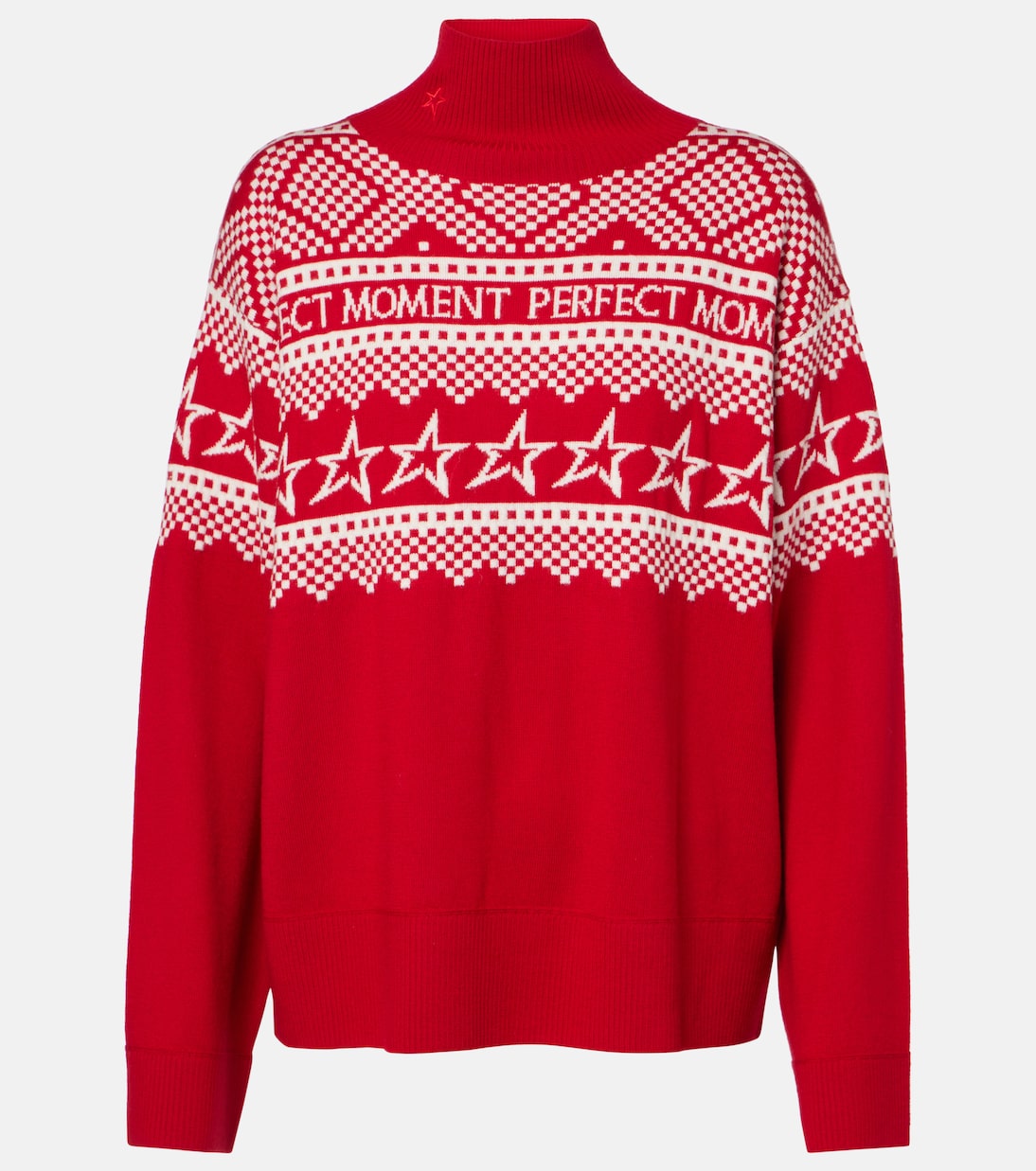 Pullover in lana con intarsio | Perfect Moment
