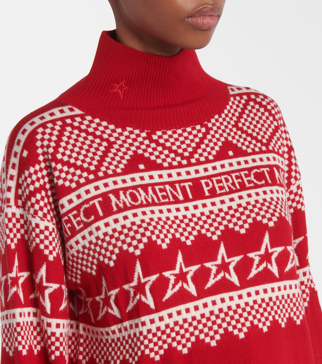 Pullover in lana con intarsio | Perfect Moment