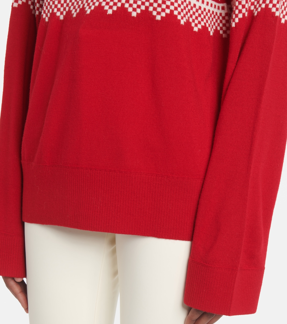 Pullover in lana con intarsio | Perfect Moment