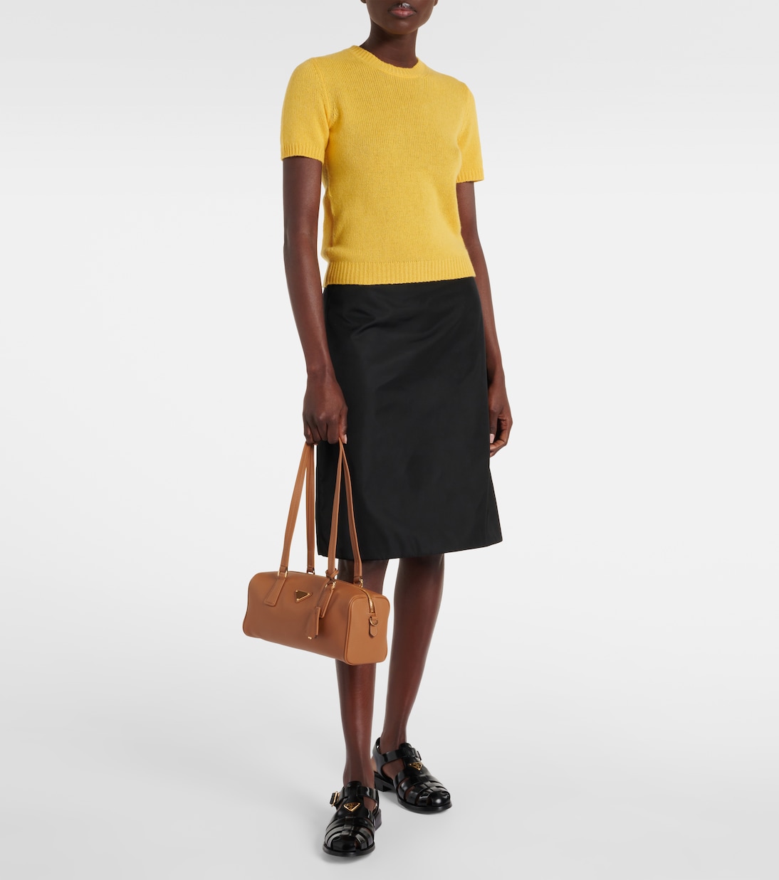 Falda midi de Re-Nylon | Prada