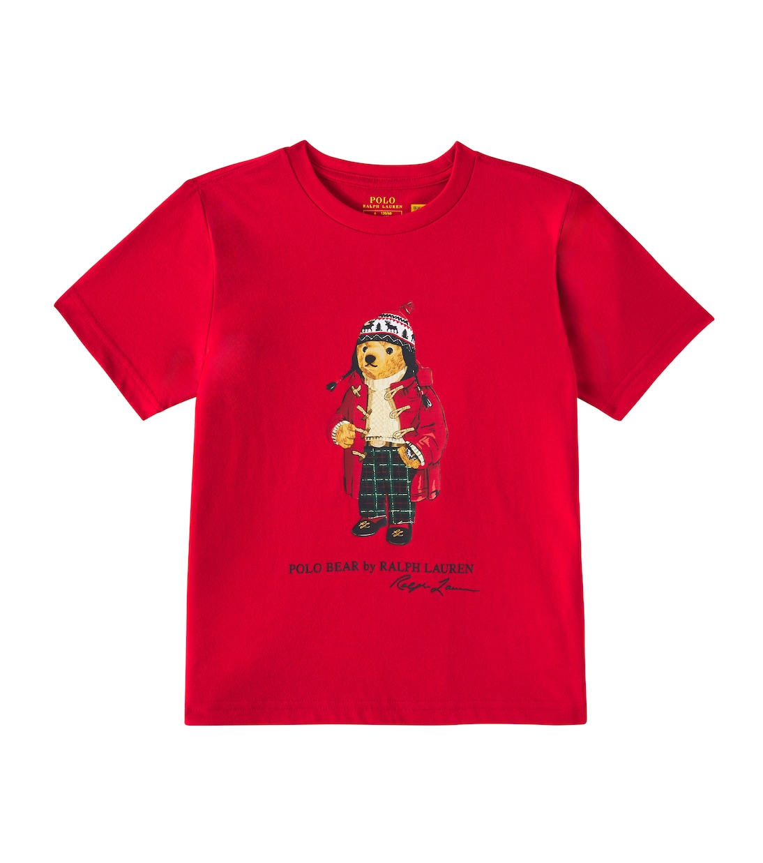 Polo Bear cotton jersey T shirt in red Polo Ralph Lauren Kids Mytheresa