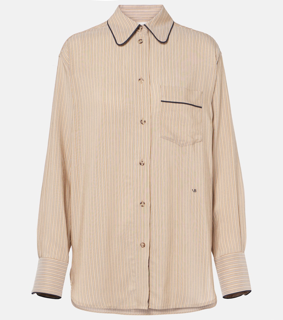Striped pajama shirt | Victoria Beckham