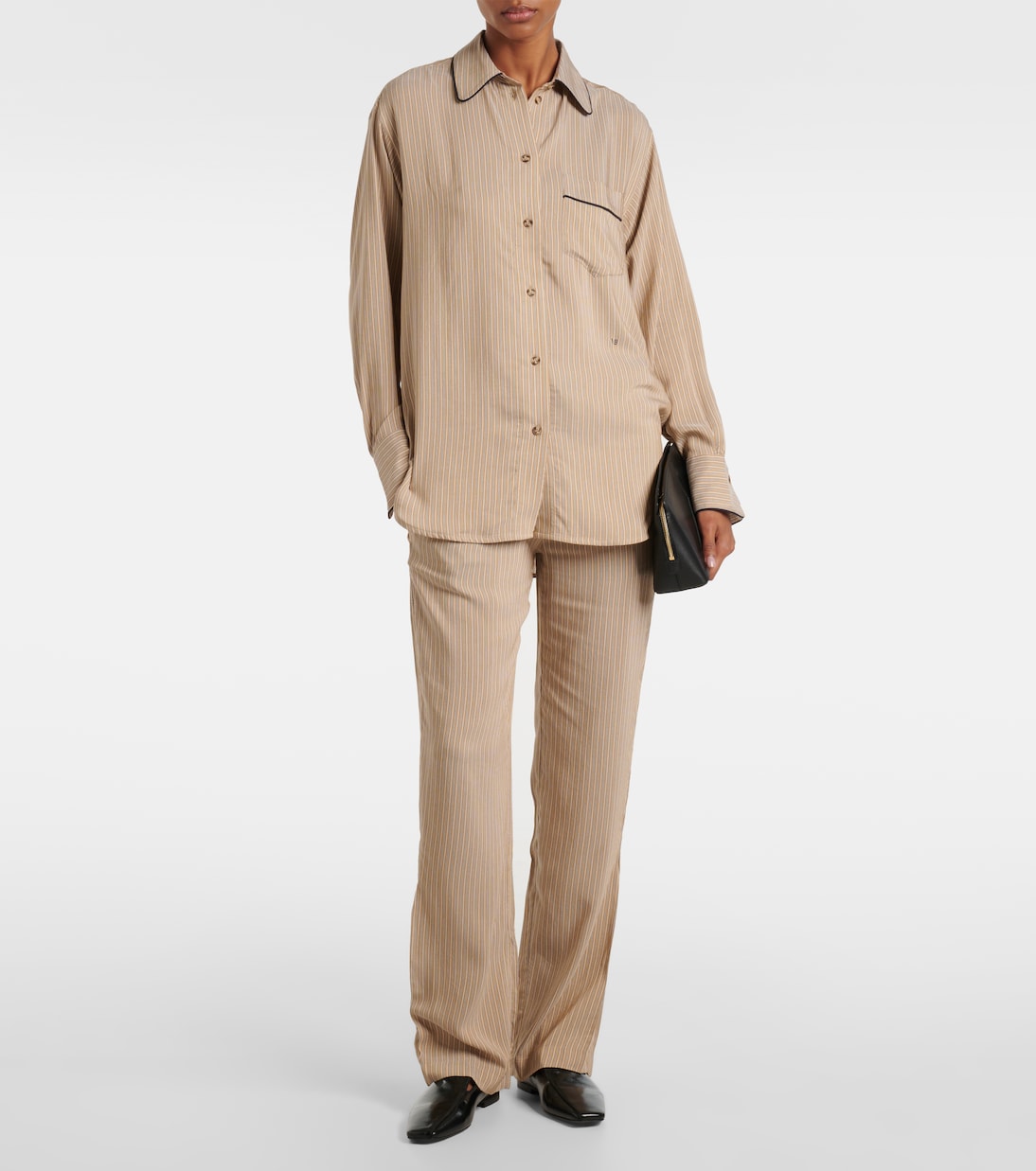 Striped pajama shirt | Victoria Beckham