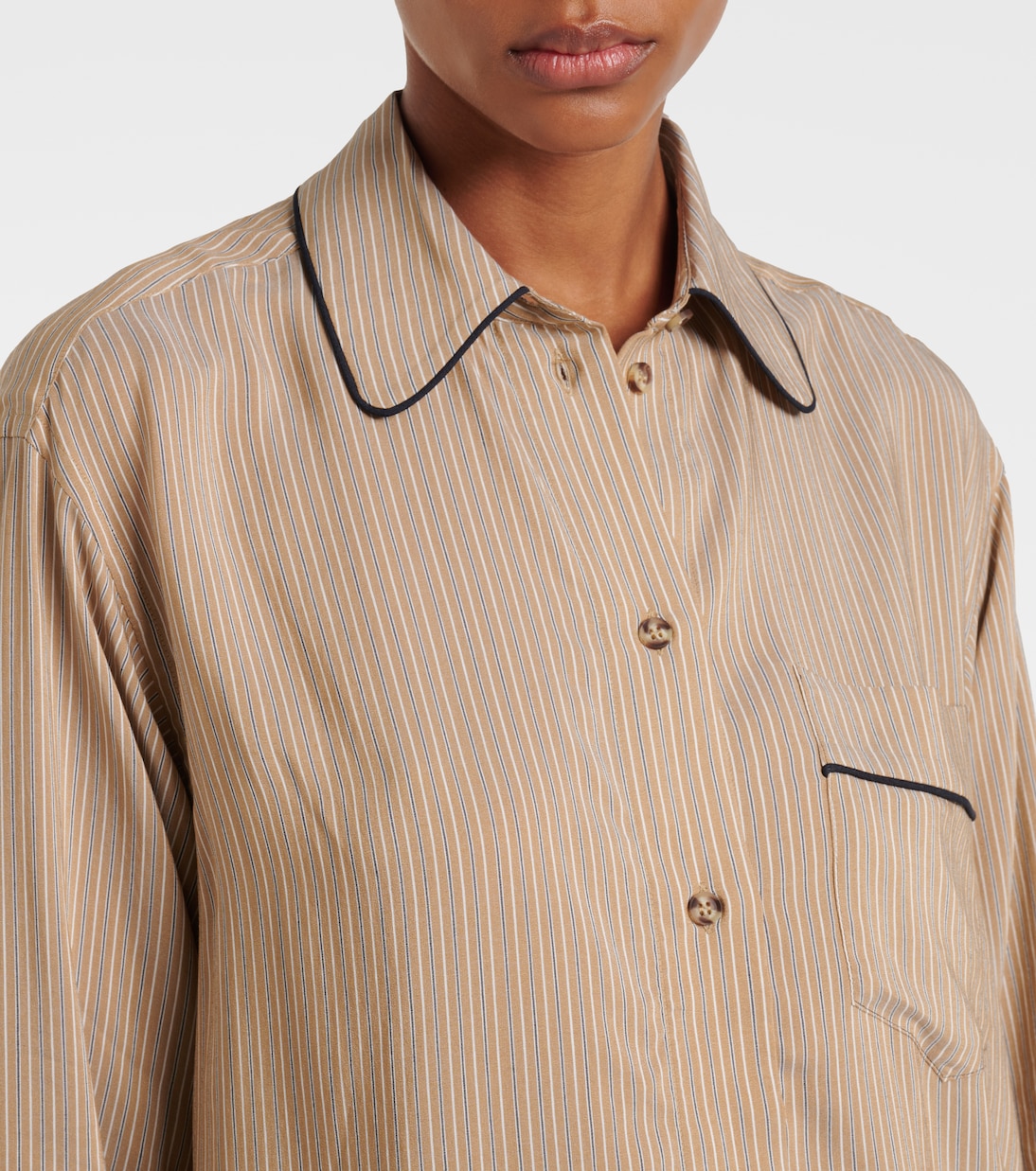 Striped pajama shirt | Victoria Beckham
