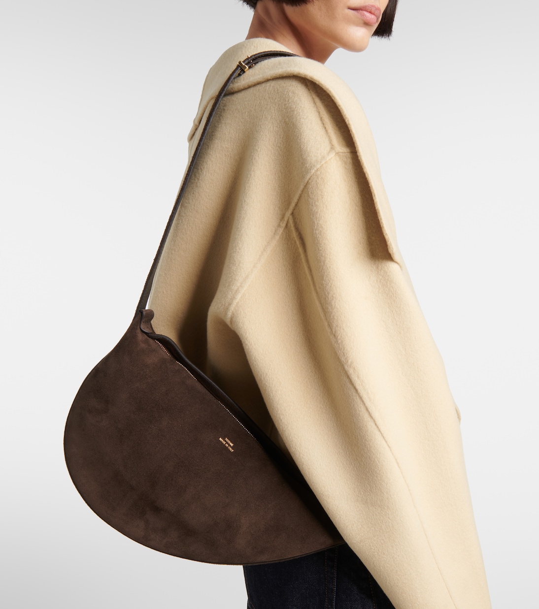 Sac Scooped en daim | Toteme