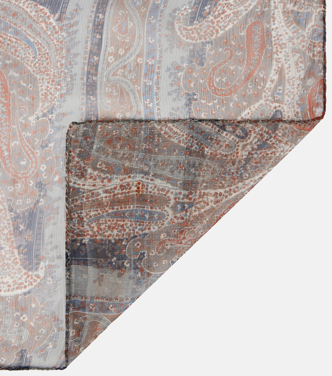Foulard in seta stampata Saint Laurent per stile giovane e trendy
