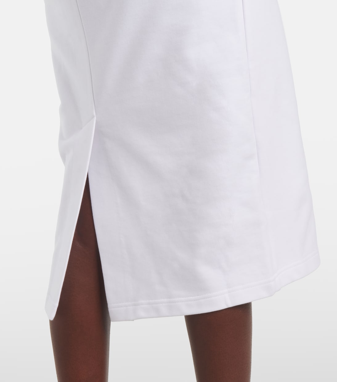 Falda midi de jersey de algodón | Gucci