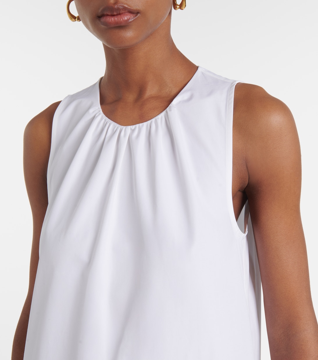 Robe midi en coton | Jil Sander