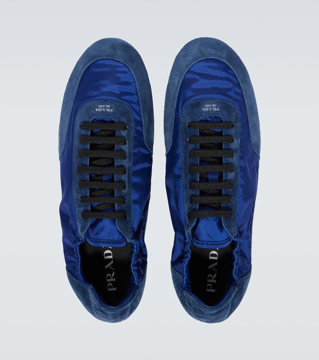 Sneakers Collapse aus Re-Nylon mit Veloursleder | Prada