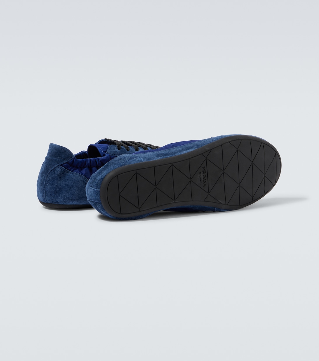 Sneakers Collapse aus Re-Nylon mit Veloursleder | Prada