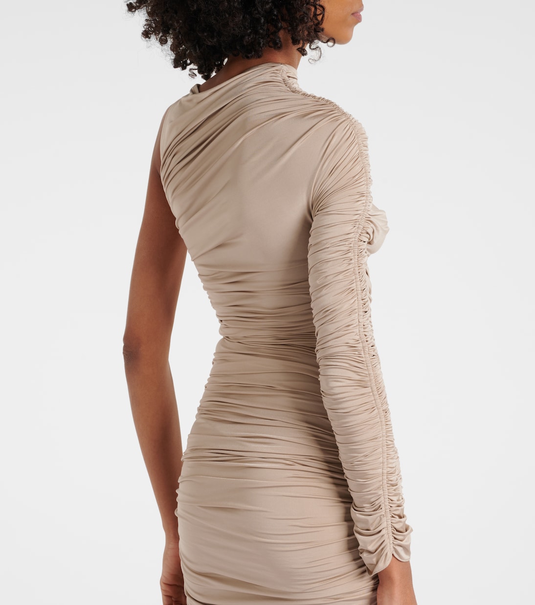 Abito lungo asimmetrico con ruches | Mugler