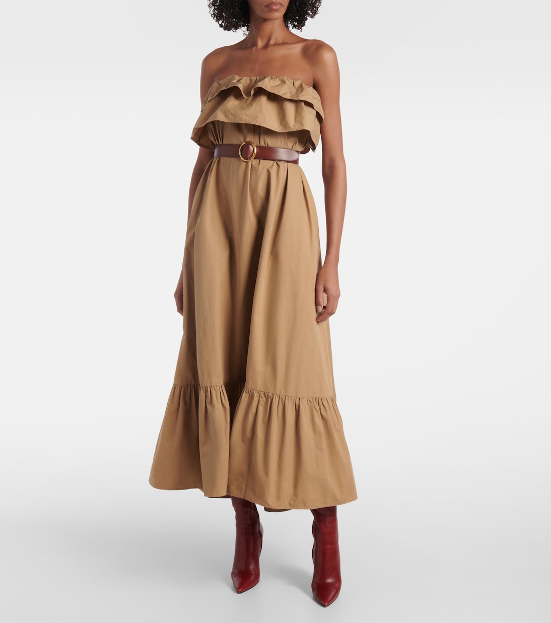 Robe longue en coton | Saint Laurent