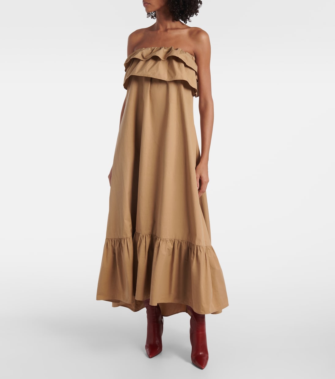 Robe longue en coton | Saint Laurent