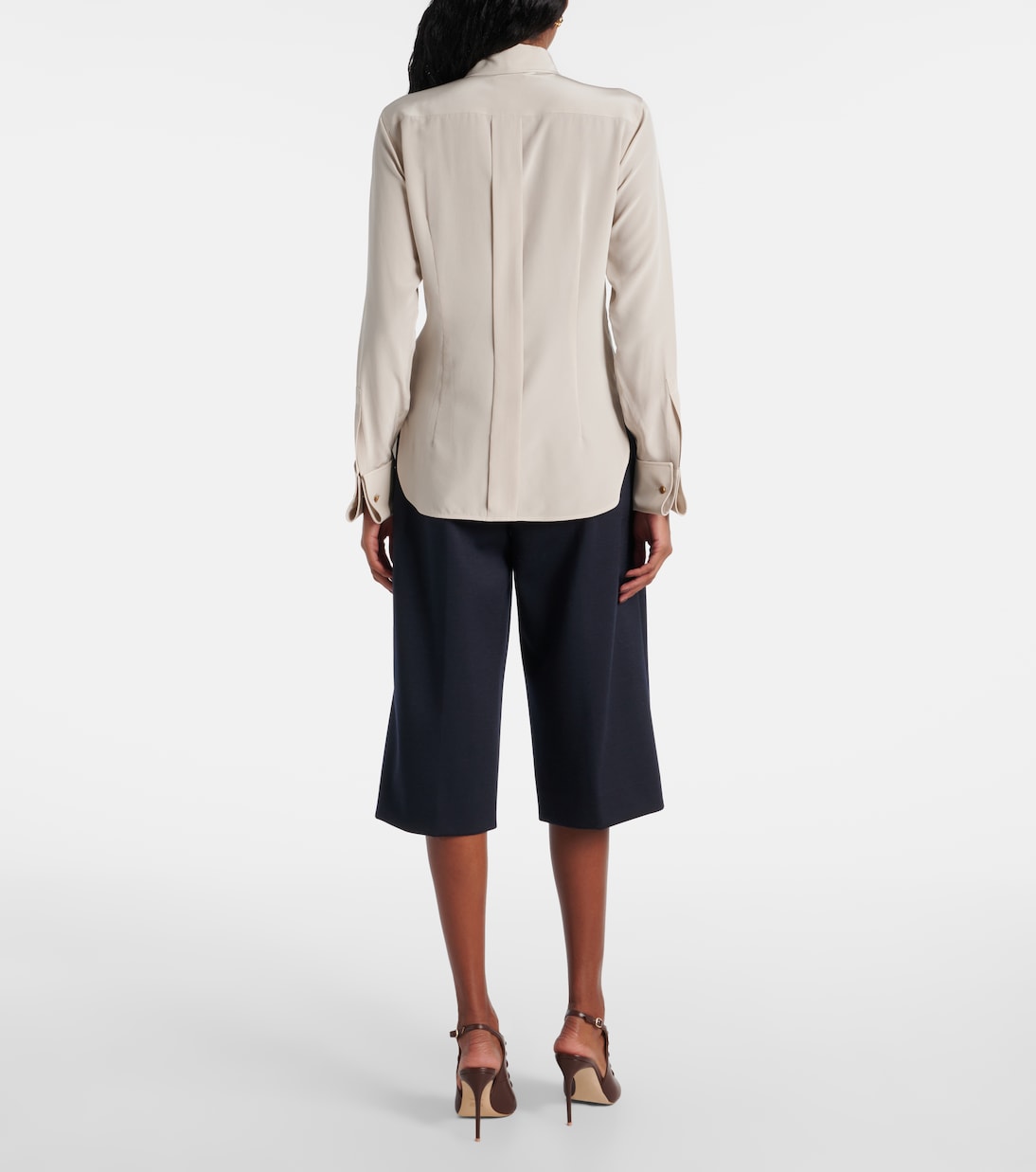 Blusa Apollo in crêpe di seta con fiocco | Max Mara