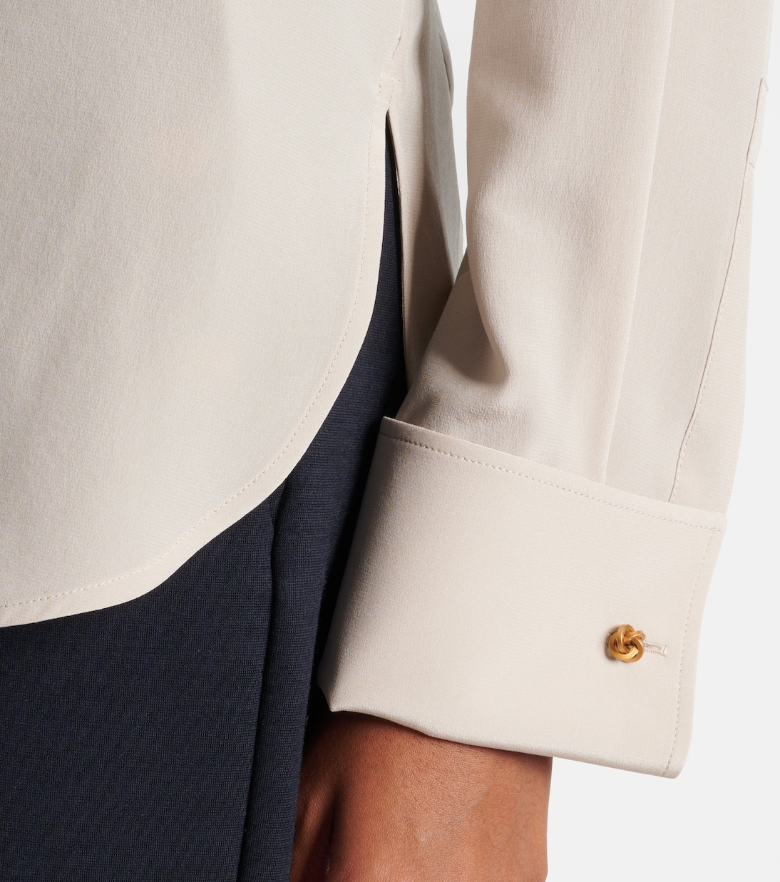 Blusa Apollo in crêpe di seta con fiocco | Max Mara