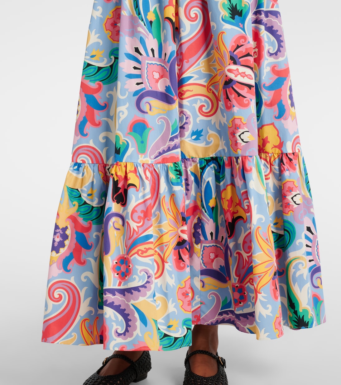 Falda larga de algodón estampada | Etro