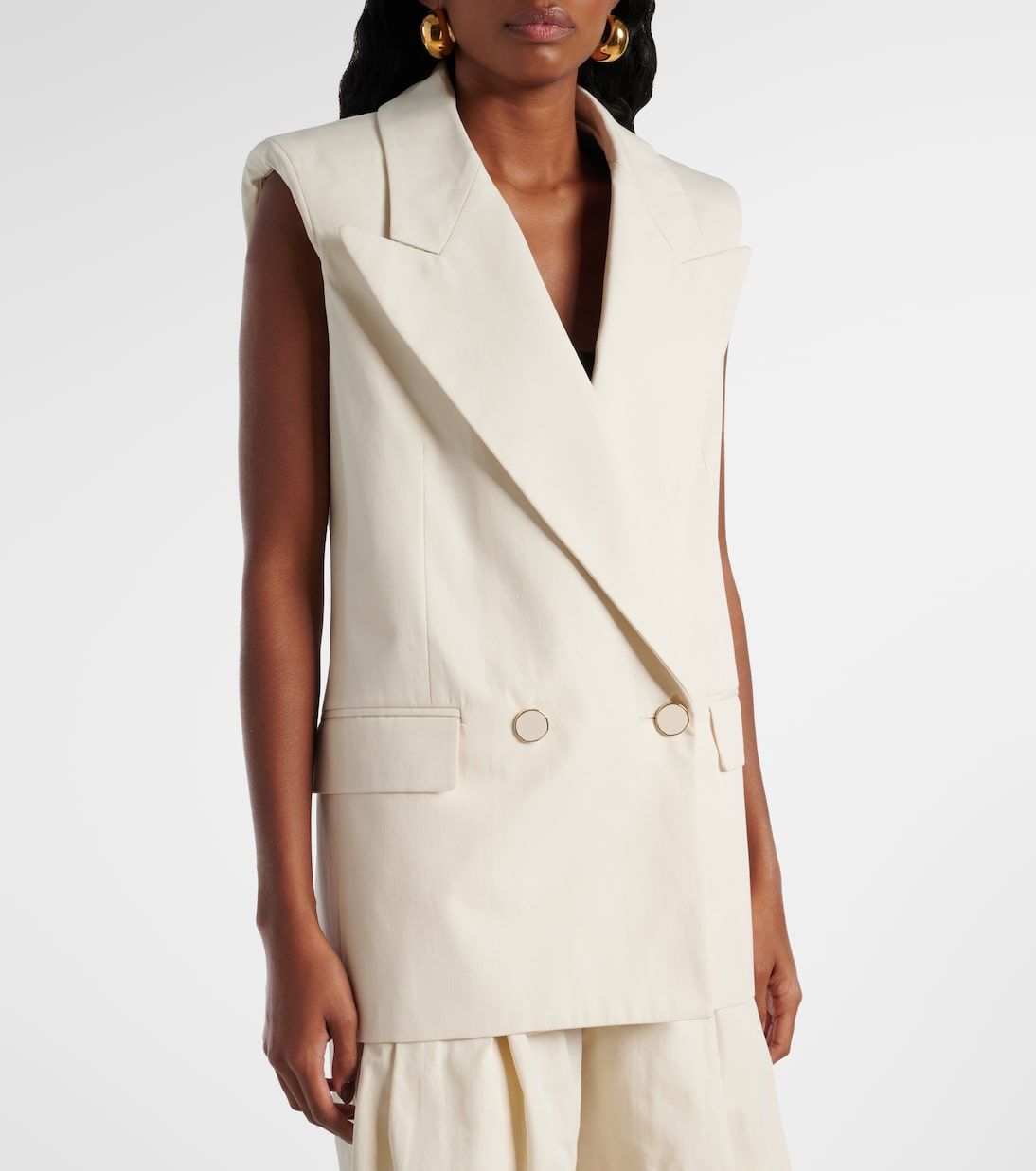 Gilet doppiopetto in canvas di cotone | Nina Ricci