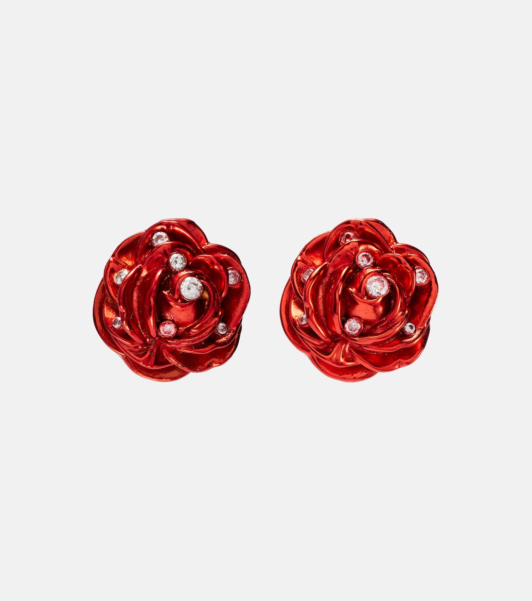 Ohrringe Rose mit Kristallen | Magda Butrym