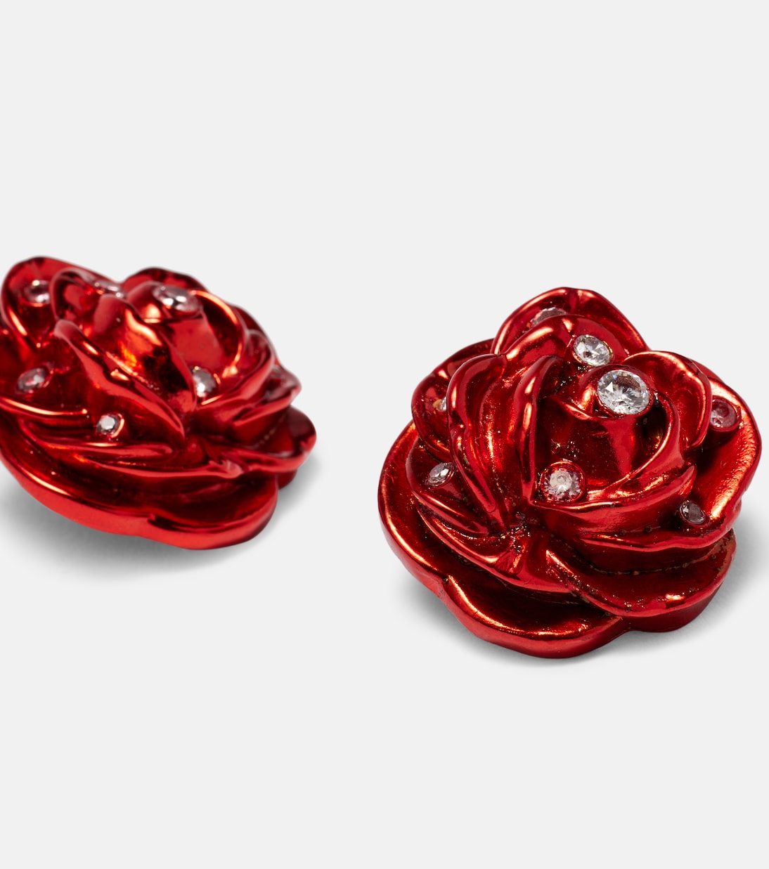 Ohrringe Rose mit Kristallen | Magda Butrym