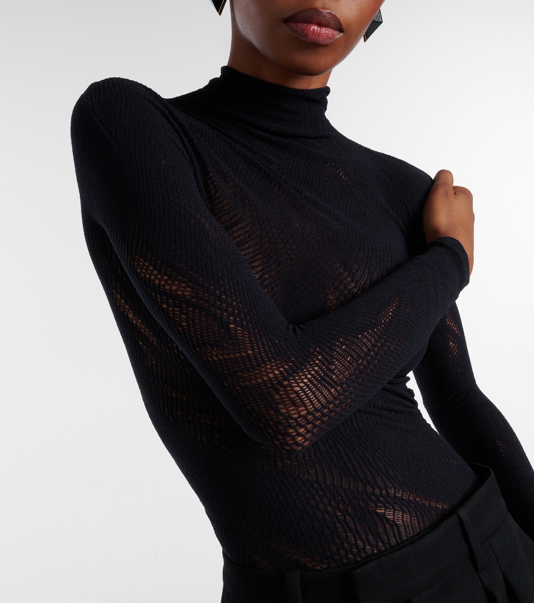 Sheer mesh bodysuit | Wolford