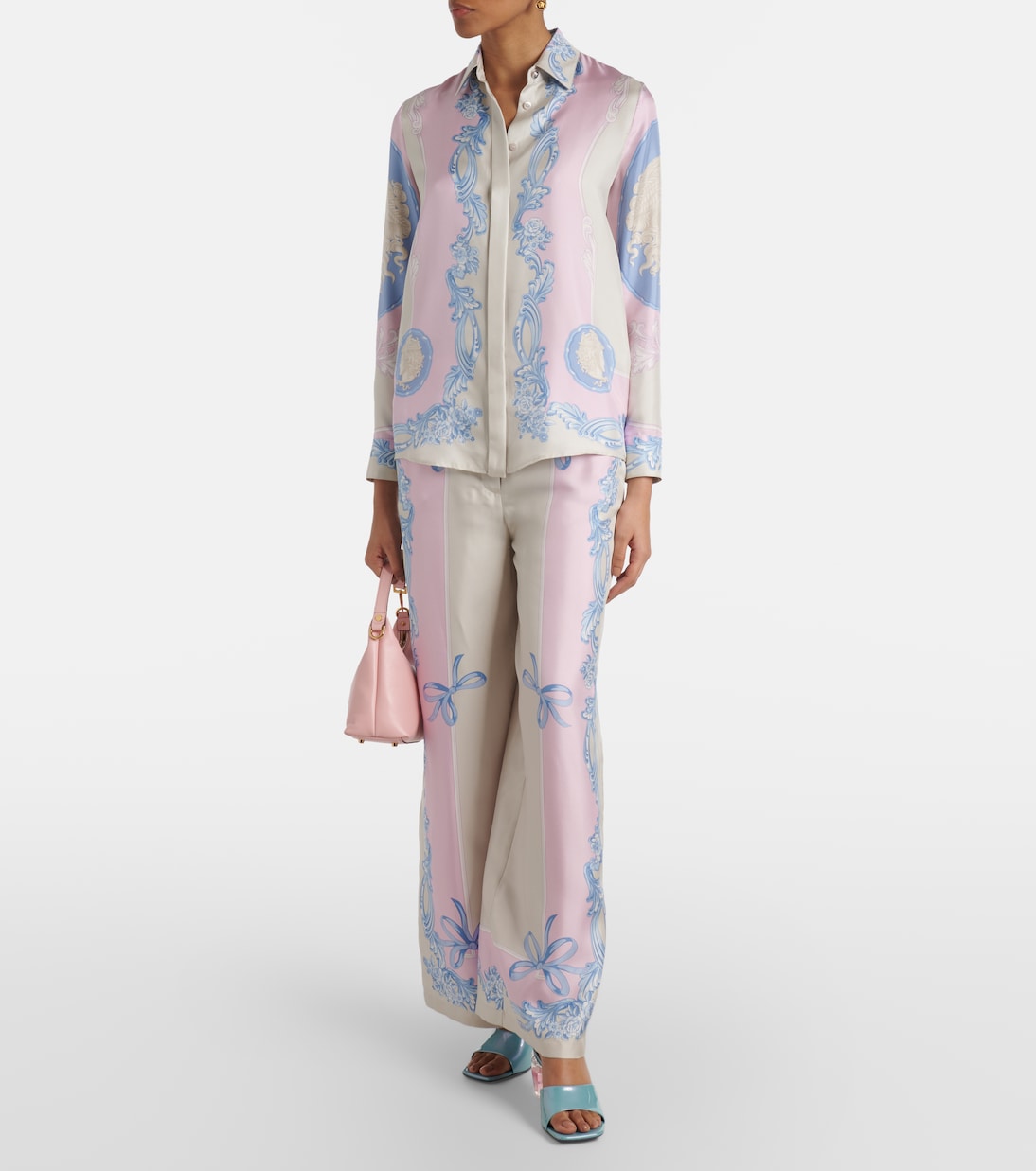 Mules Bright Crystal 70 de charol  | Versace