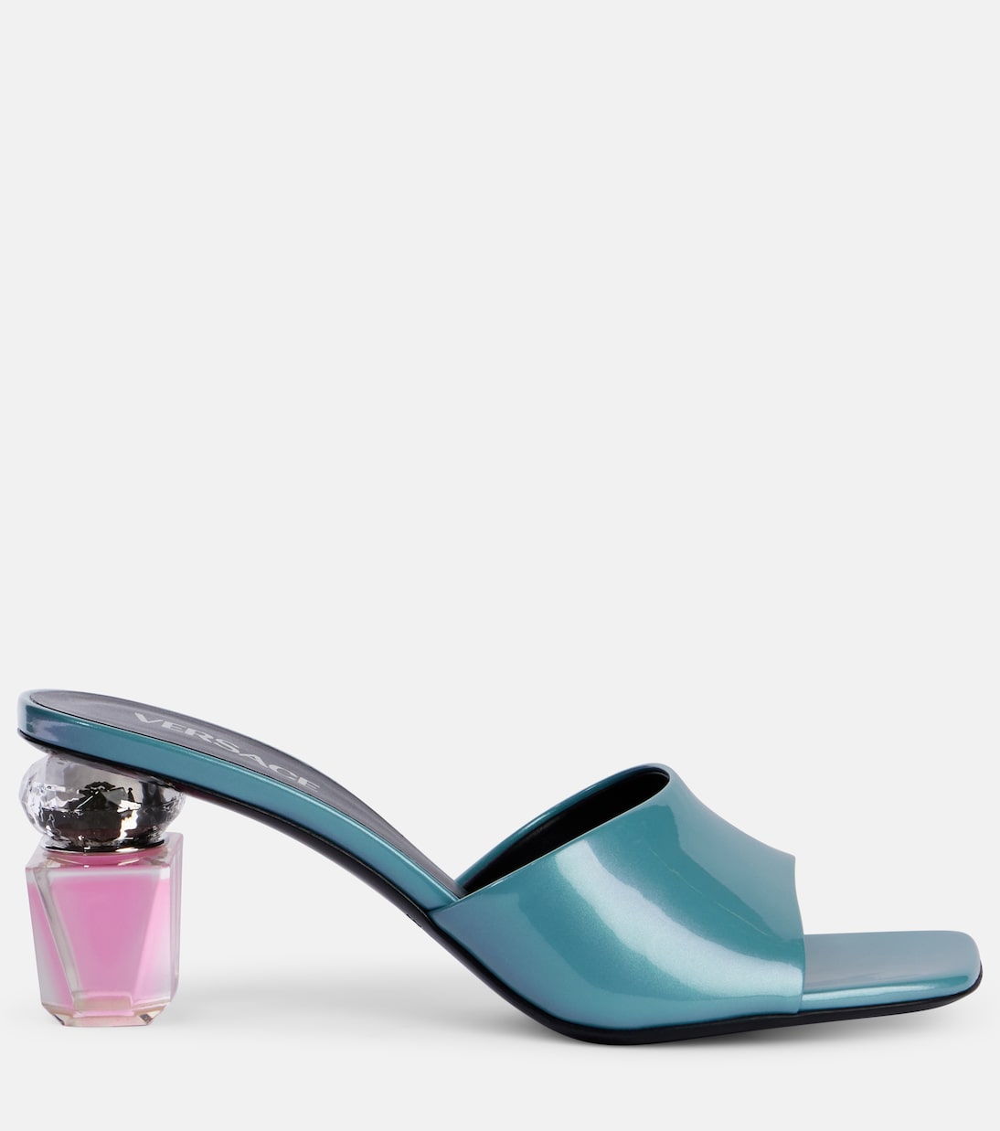 Mules Bright Crystal 70 de charol  | Versace