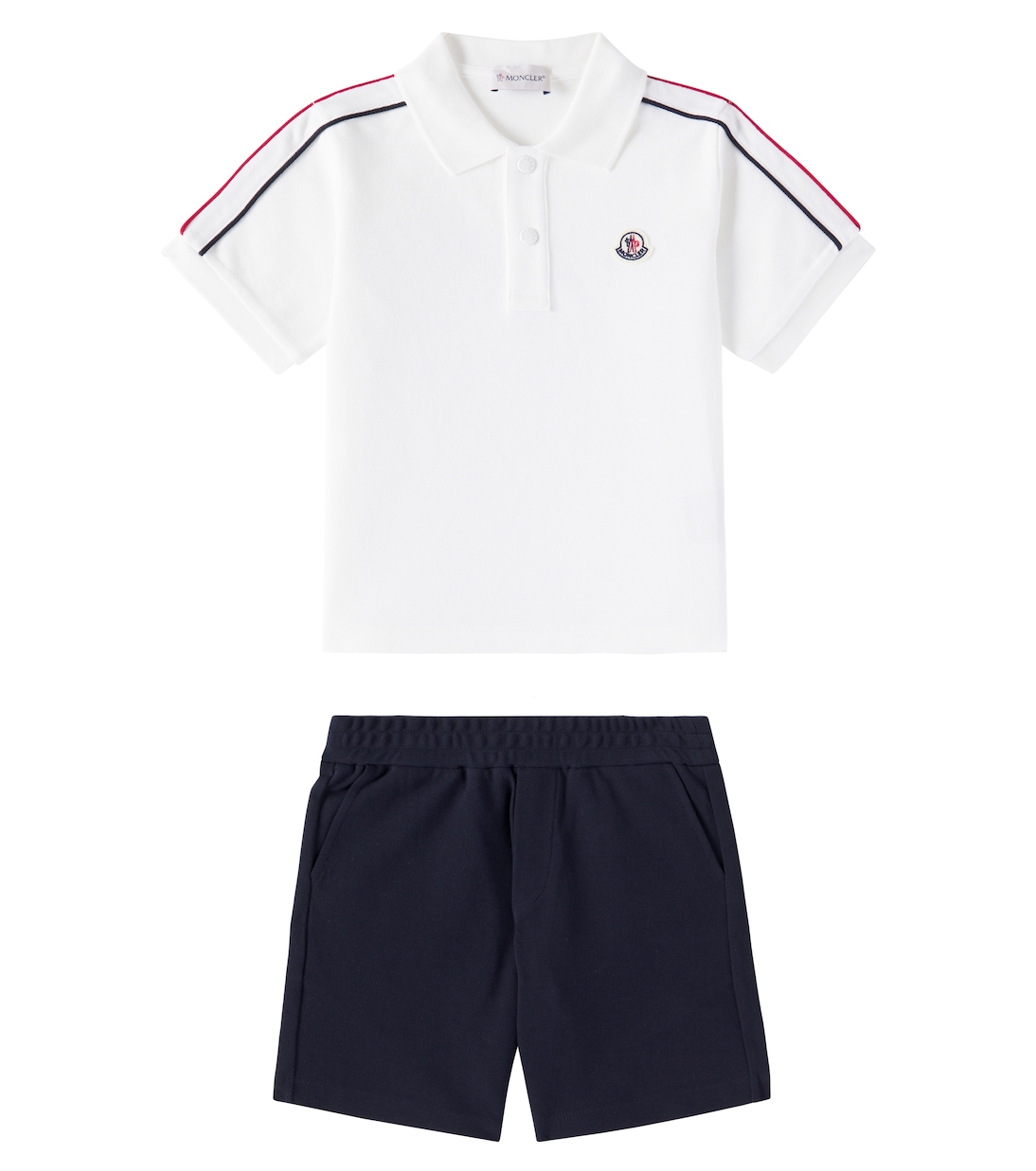 Bebé - set de polo y shorts de algodón | Moncler Enfant