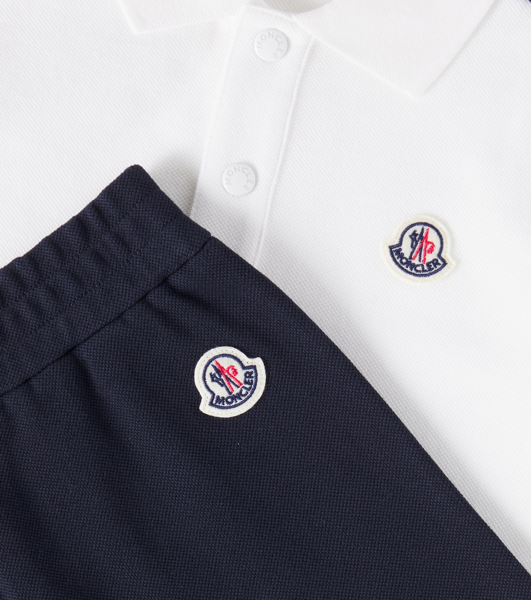 Bebé - set de polo y shorts de algodón | Moncler Enfant