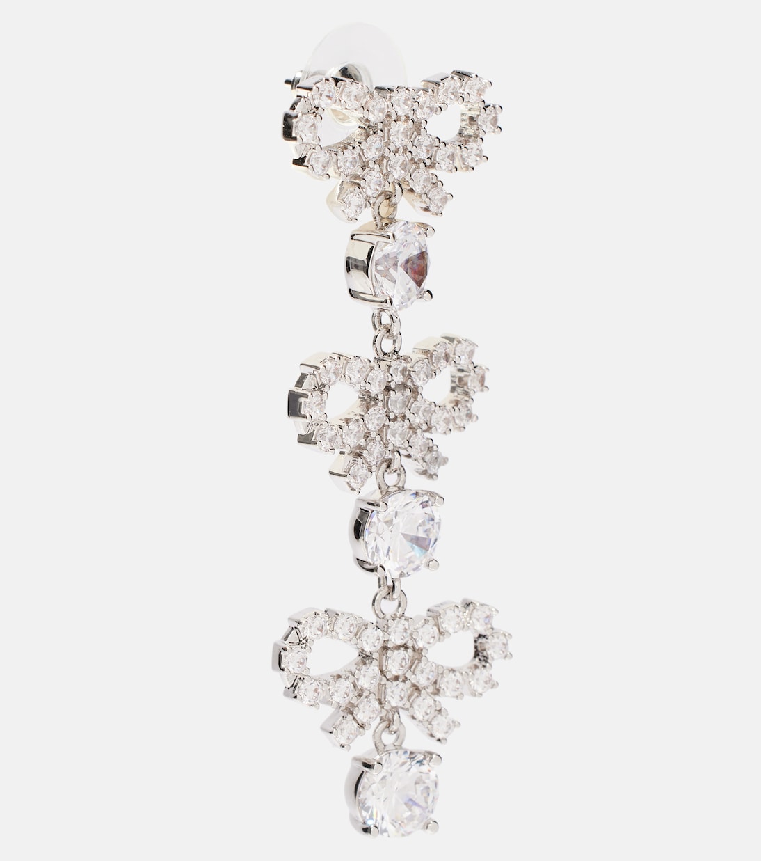 Crystal-embellished drop earrings | Self-Portrait