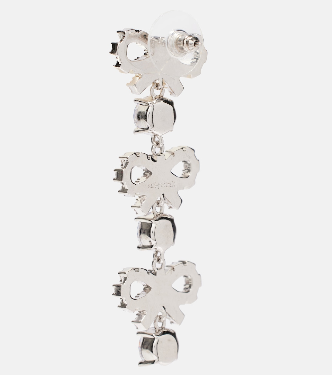 Crystal-embellished drop earrings | Self-Portrait