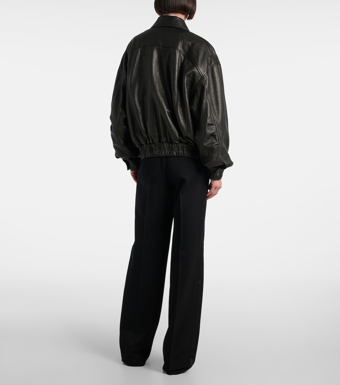 Veste bomber en cuir | Saint Laurent