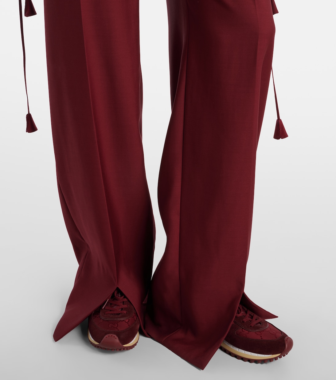 Low-rise wool straight pants | Gucci
