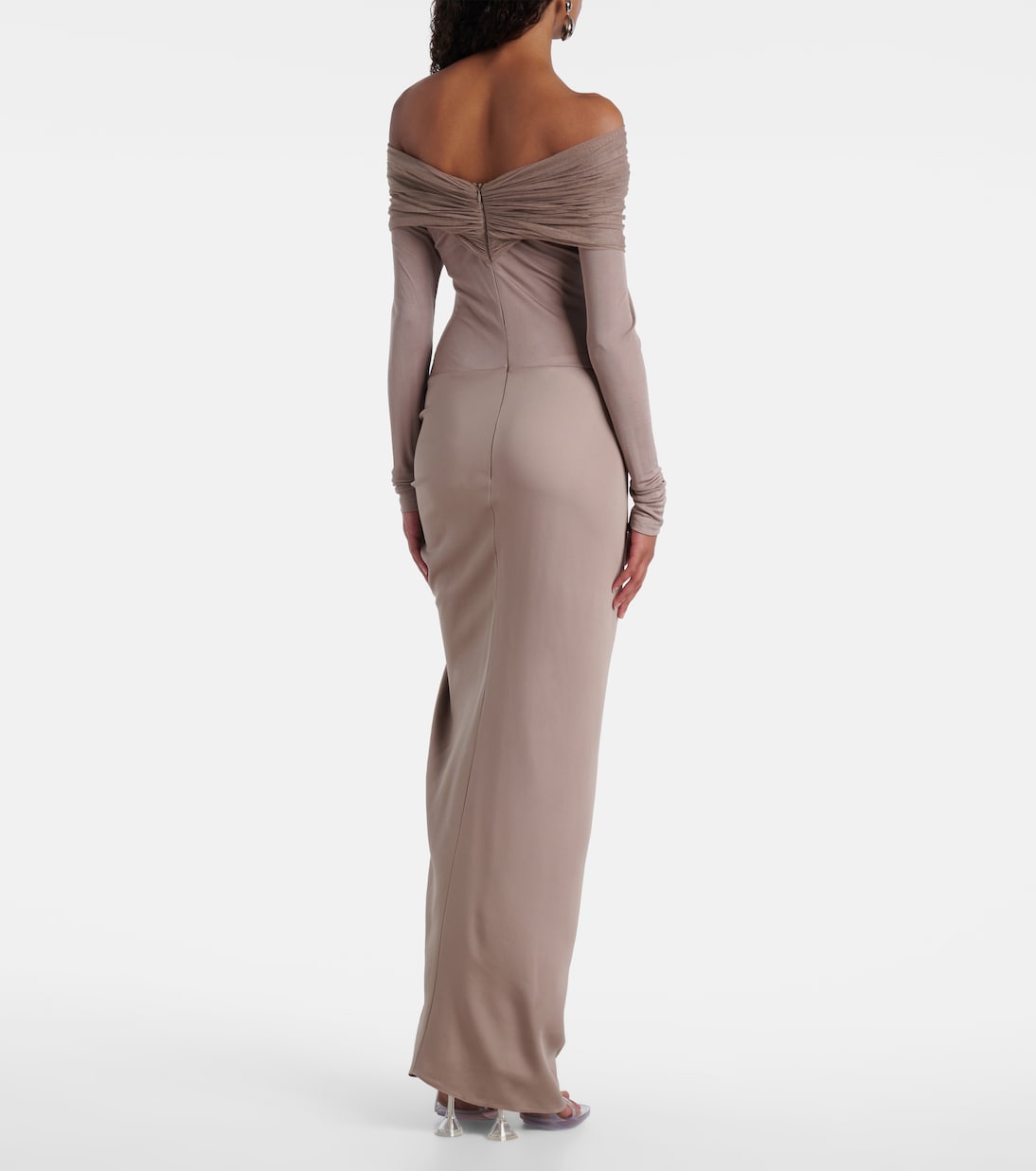 Sonora off-shoulder jersey gown | Christopher Esber