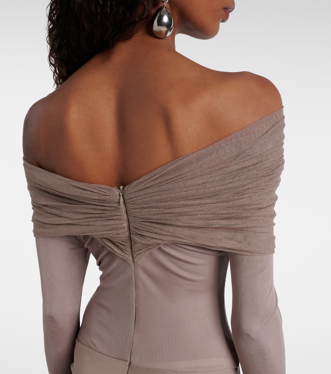 Sonora off-shoulder jersey gown | Christopher Esber