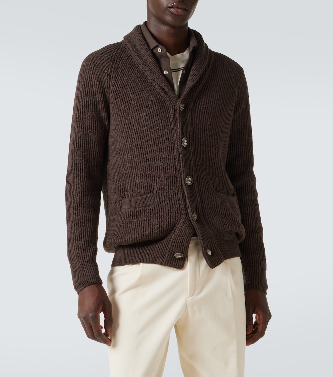 Cardigan aus Rippstrick | Brunello Cucinelli