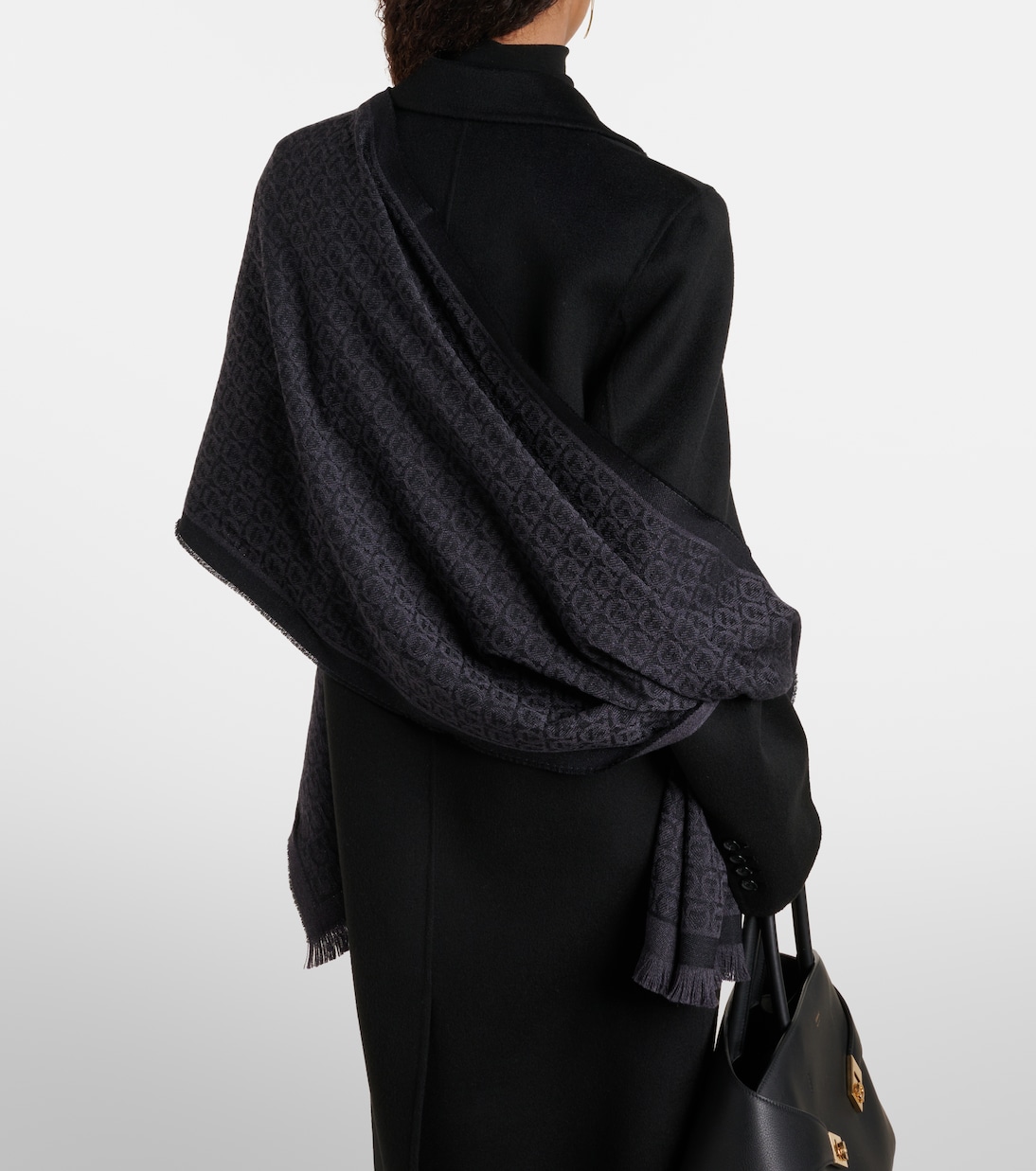 Écharpe Gancini en jacquard de laine | Ferragamo