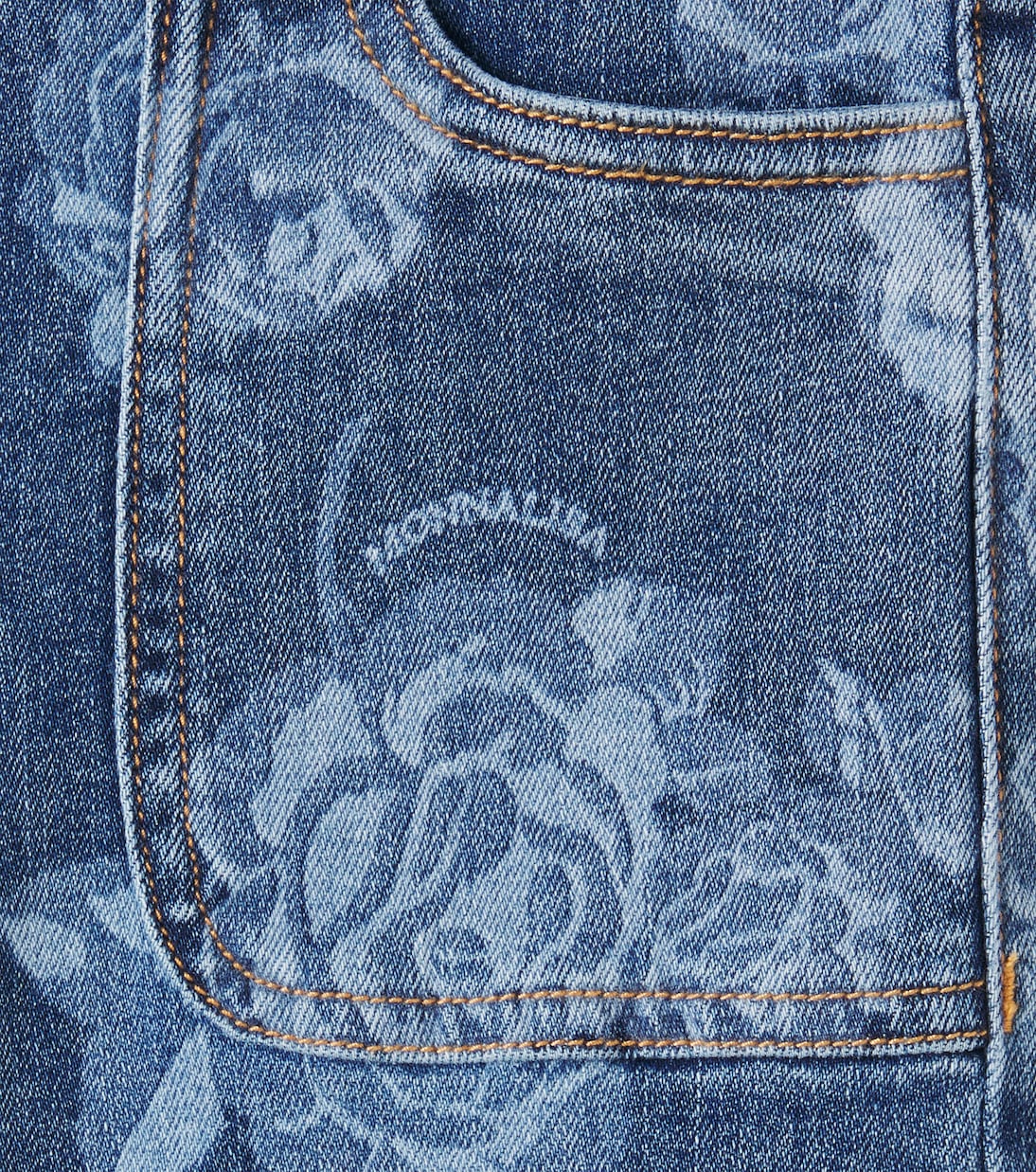 Jeans rectos florales | Monnalisa