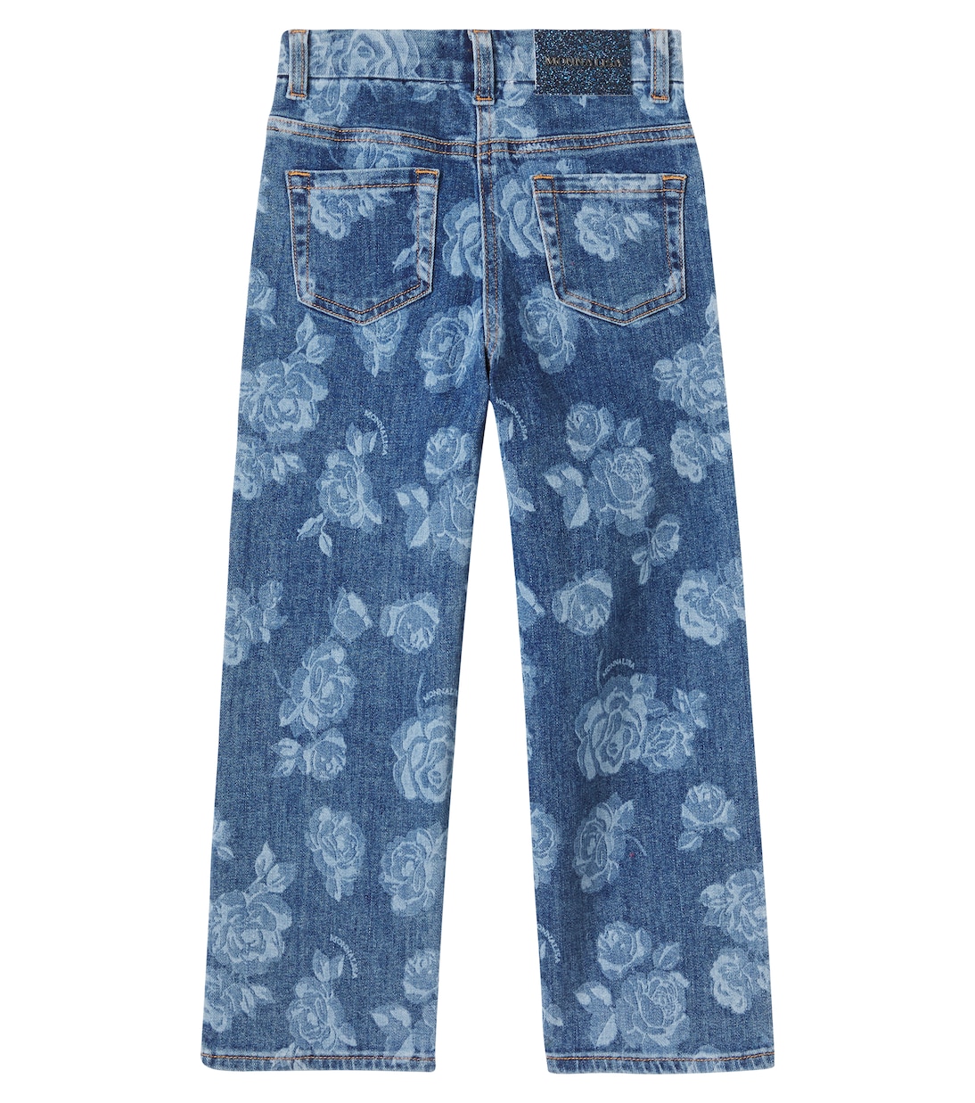 Jeans rectos florales | Monnalisa