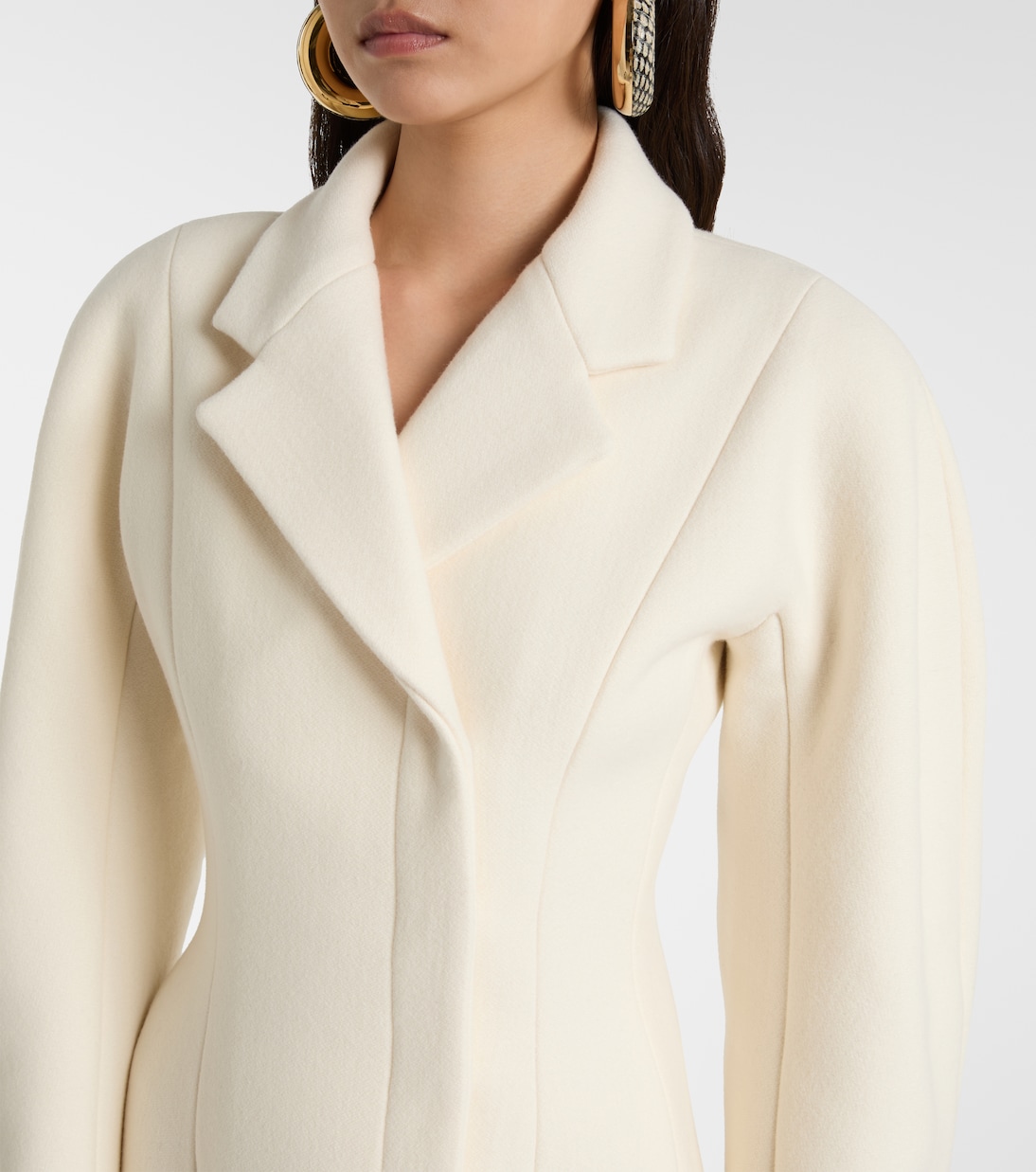Curvo virgin wool coat | Jacquemus