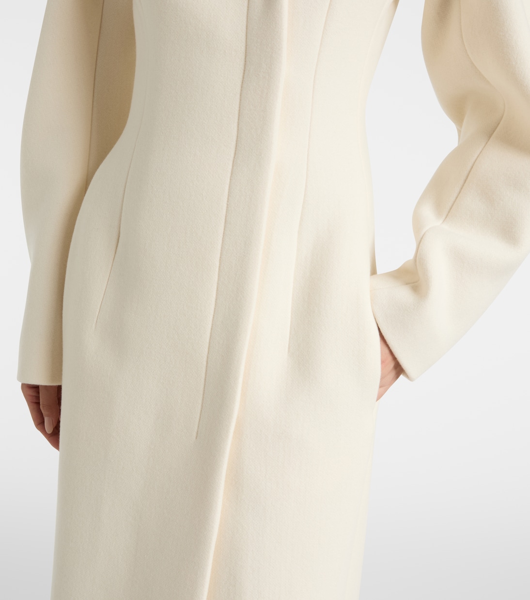Curvo virgin wool coat | Jacquemus