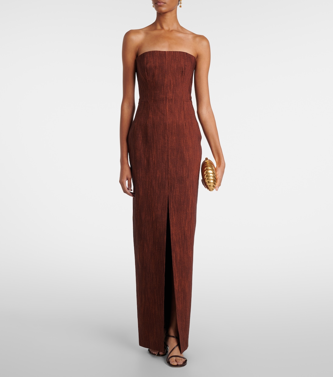 Shani wool and cotton bustier gown | Roksanda