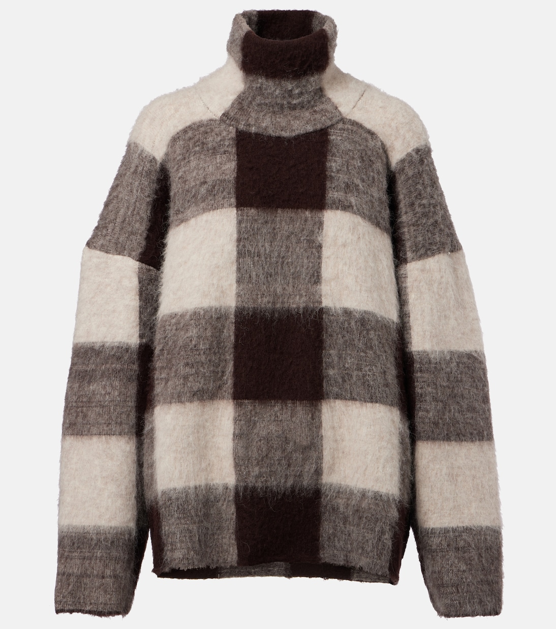 Kai checked alpaca-blend turtleneck sweater | Proenza Schouler