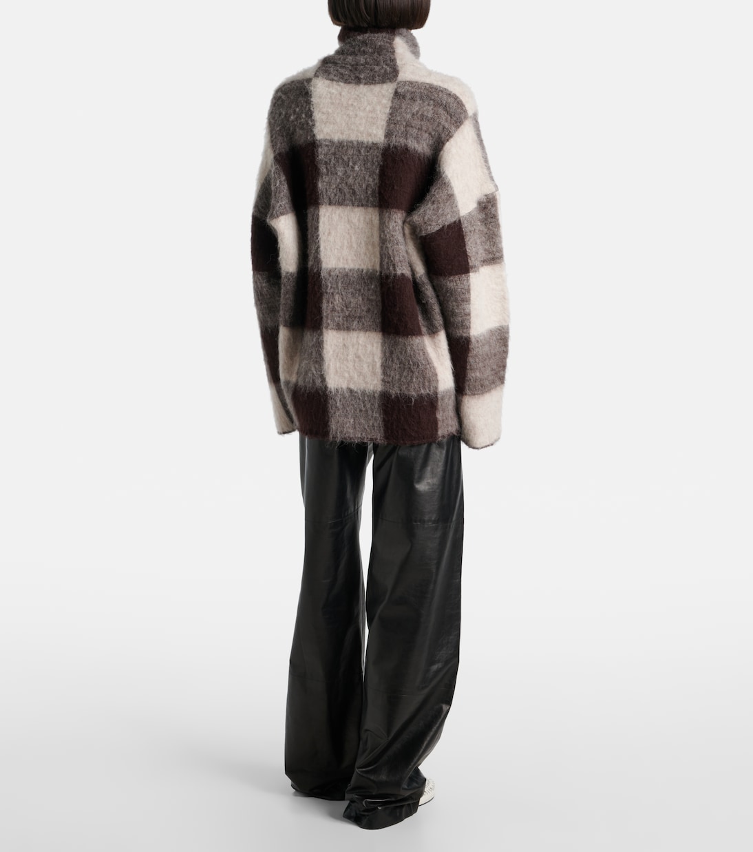 Kai checked alpaca-blend turtleneck sweater | Proenza Schouler