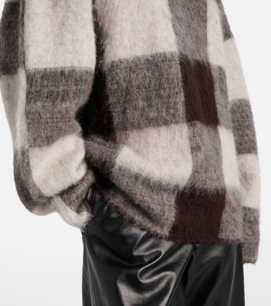 Kai checked alpaca-blend turtleneck sweater | Proenza Schouler